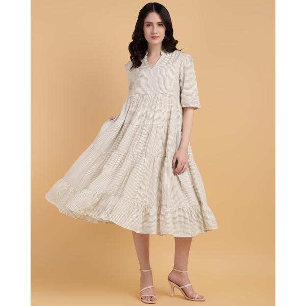 4 TIERED LOSE ALINE DRESS